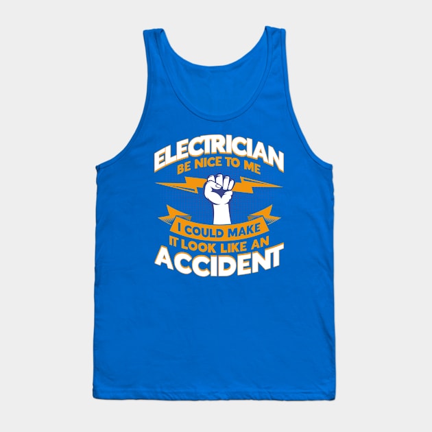 Master Electrician Electrician Tank Top by Toeffishirts